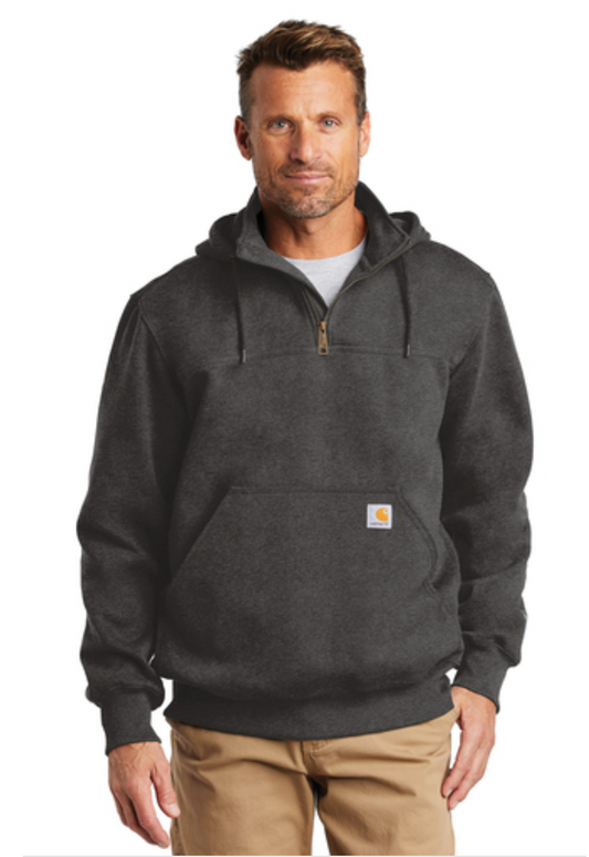 Carhartt Rain Defender Paxton Heavyweight Hooded Zip Mock Sweatshirt