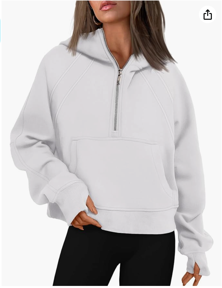 Women's Pullover Half Zip Sweatshirt