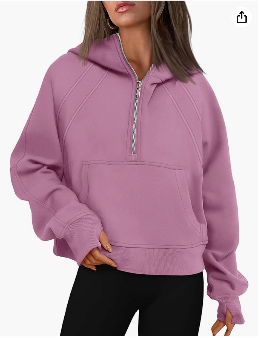 Women's Pullover Half Zip Sweatshirt