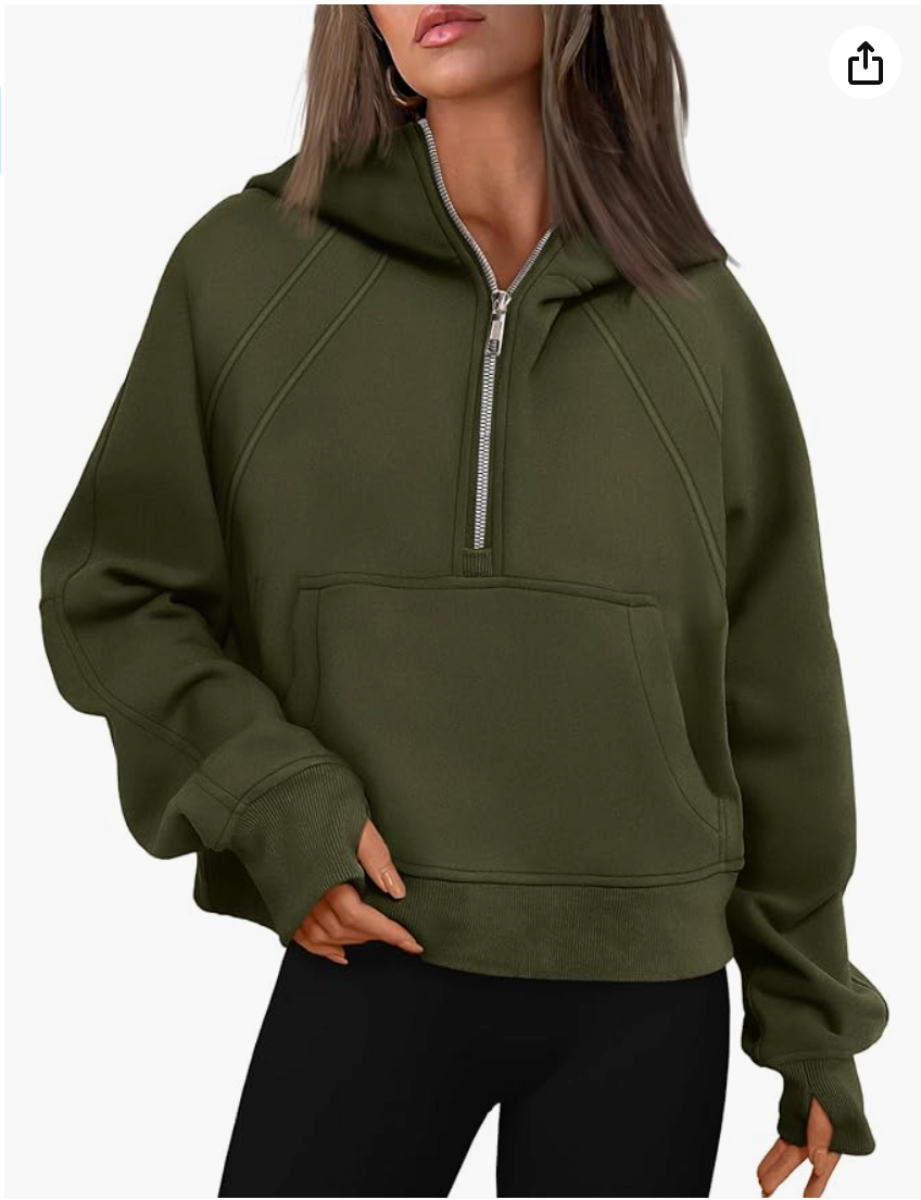 Women's Pullover Half Zip Sweatshirt