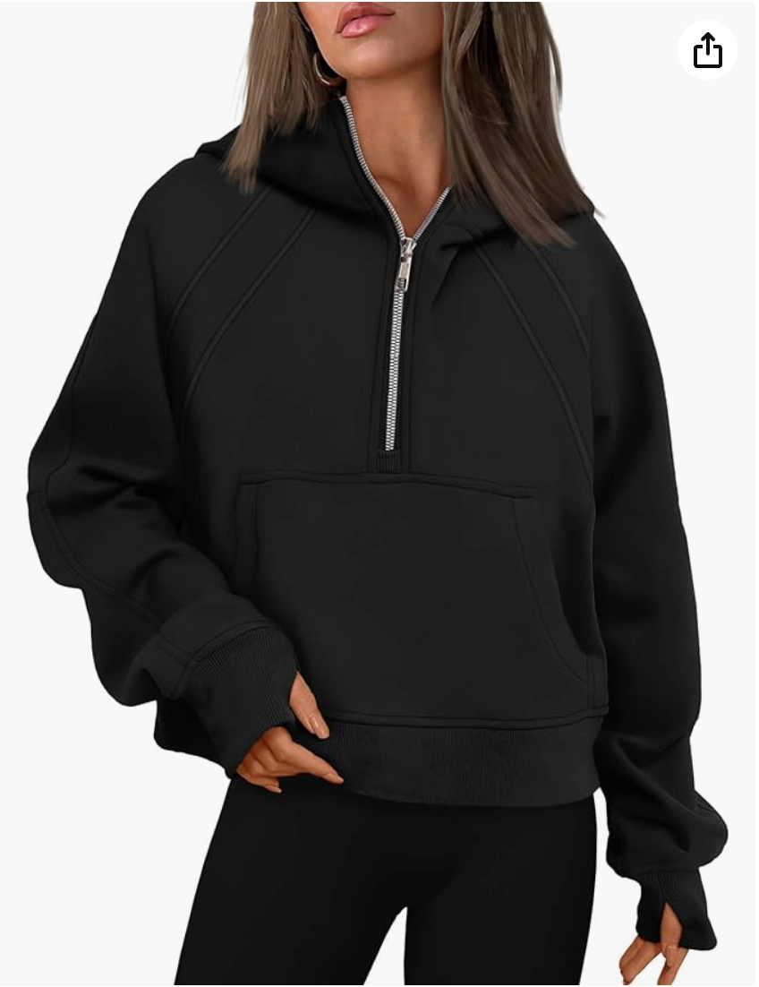 Women's Pullover Half Zip Sweatshirt