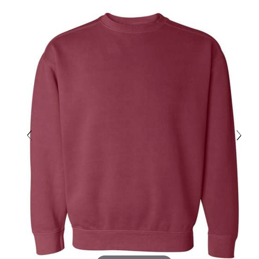 Comfort Colors Crewneck - Tonal Embroidered LSB Logo