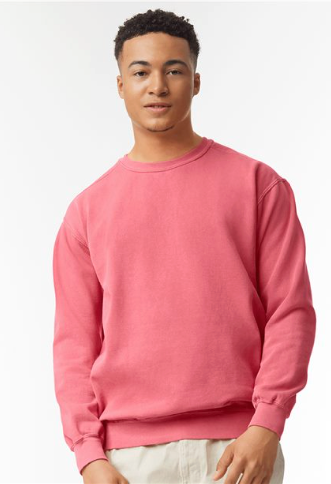 Comfort Colors Crewneck - Tonal Embroidered LSB Logo