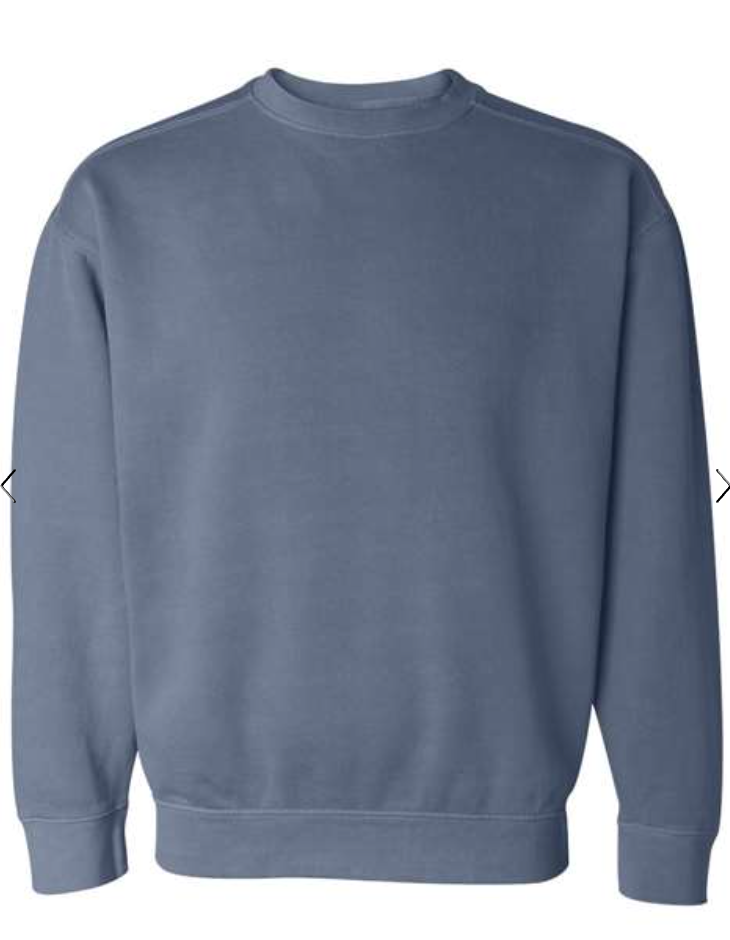 Comfort Colors Crewneck - Tonal Embroidered LSB Logo